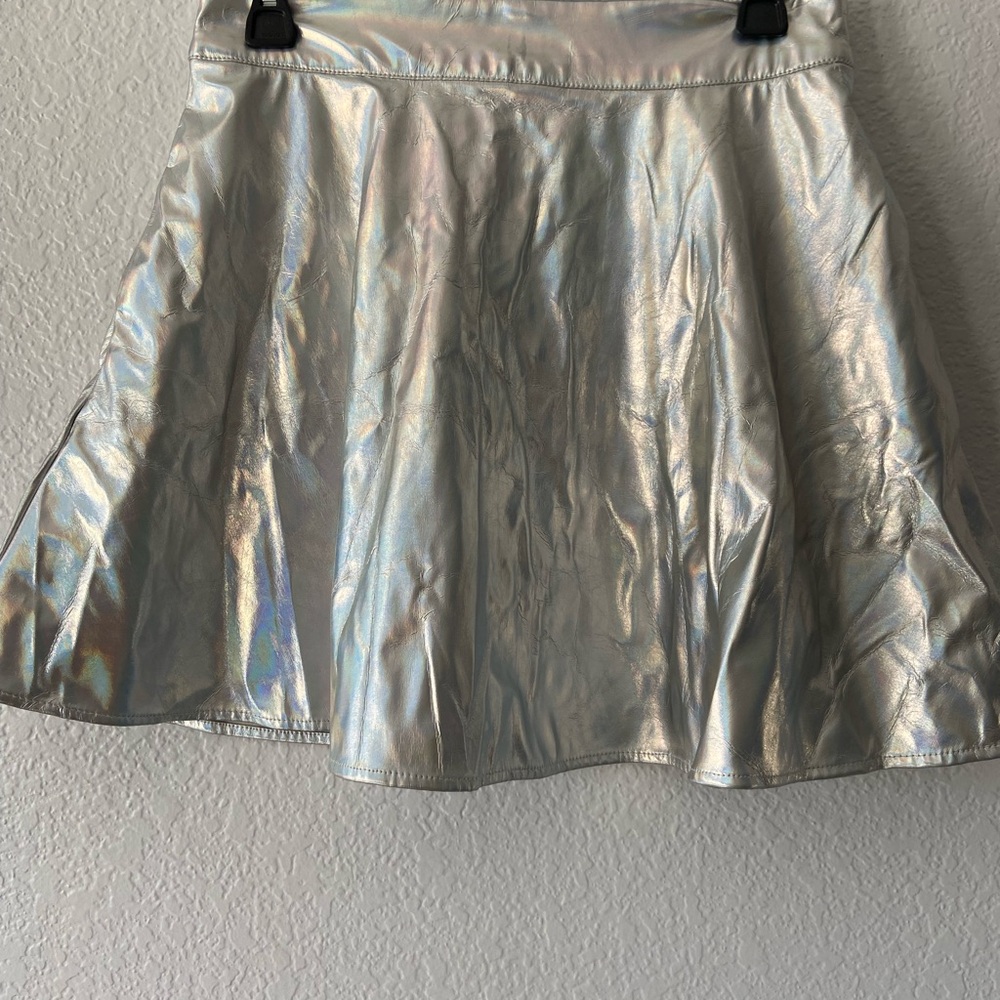 Shimmering Silver Skirt